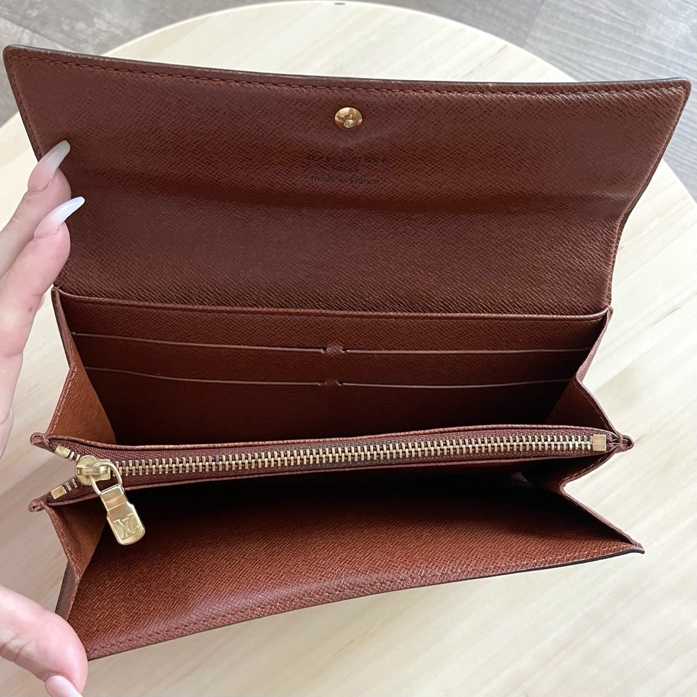 Louis Vuitton Monogram Canvas Portefeiulle Sarah Long Bifold Wallet - Picture 11 of 17